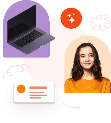 ilustração seção cursos customizados
